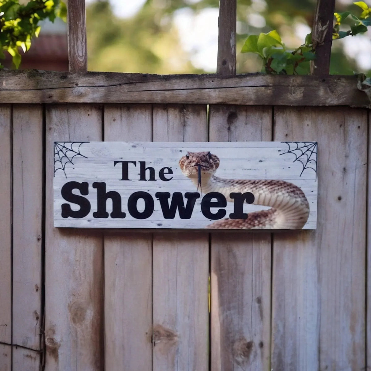 The Shower with Snake Outback Sign - The Renmy Store Homewares & Gifts