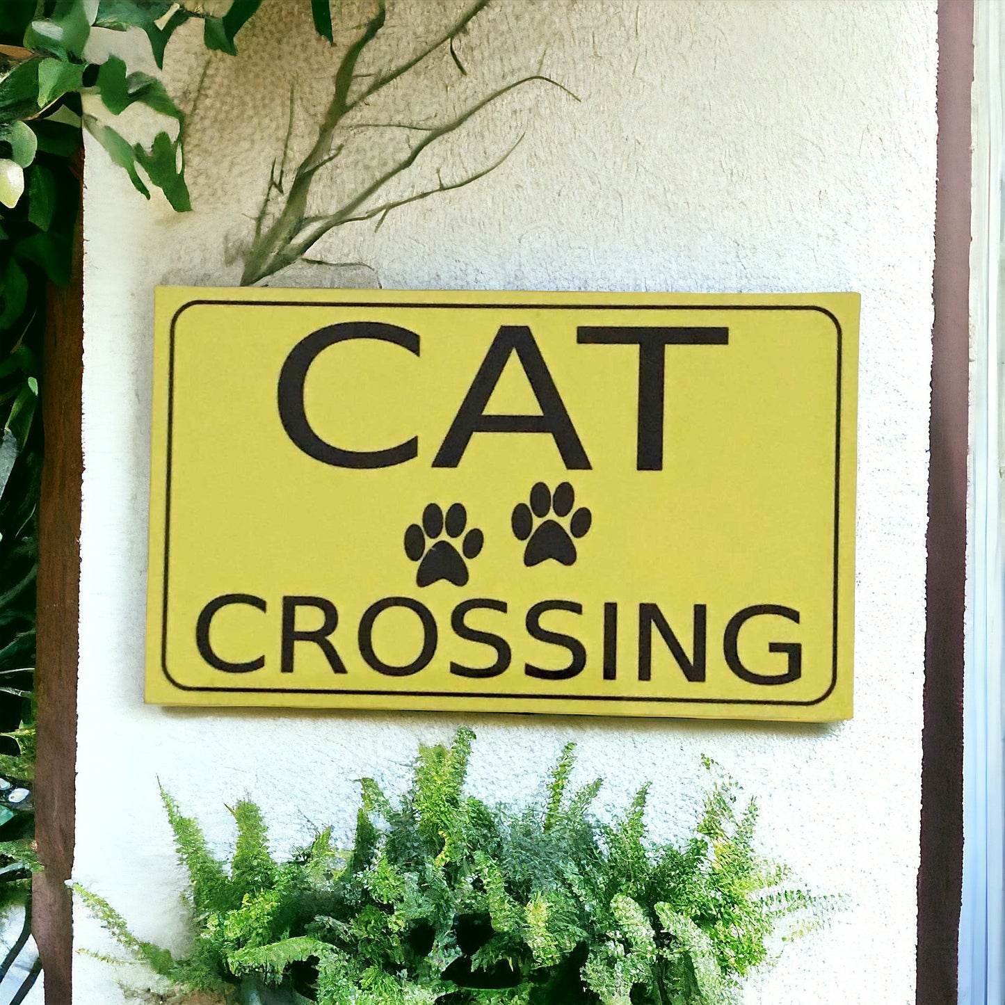 Cat Crossing Sign - The Renmy Store Homewares & Gifts 