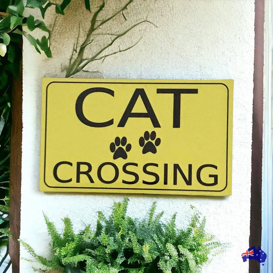 Cat Crossing Sign - The Renmy Store Homewares & Gifts