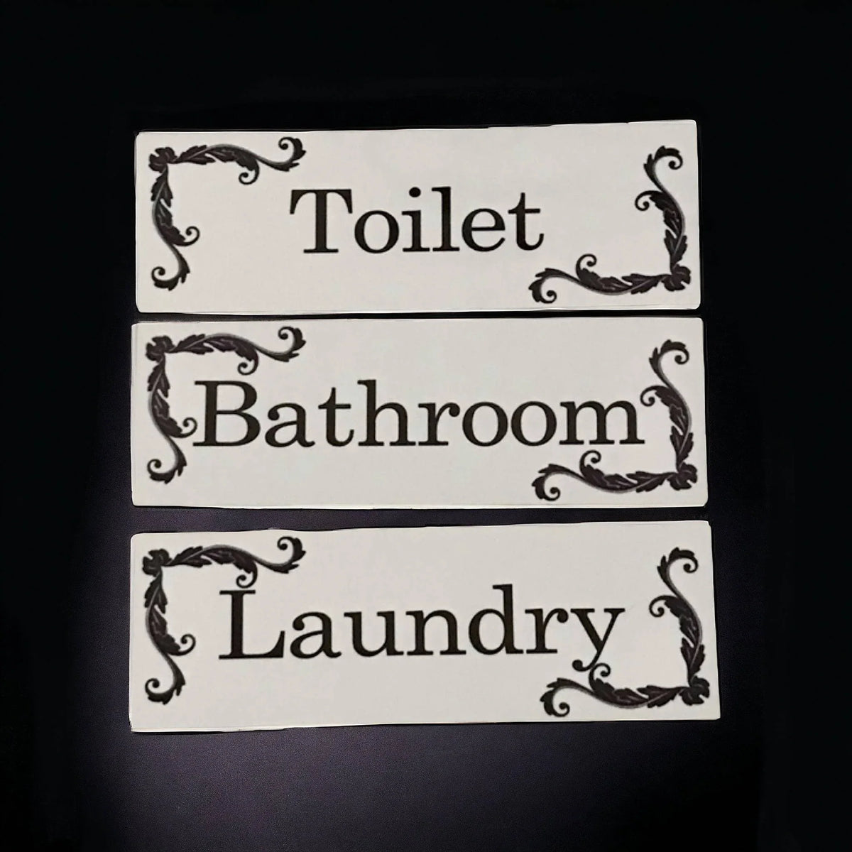 French Toilet Laundry Bathroom Door Sign - The Renmy Store Homewares & Gifts