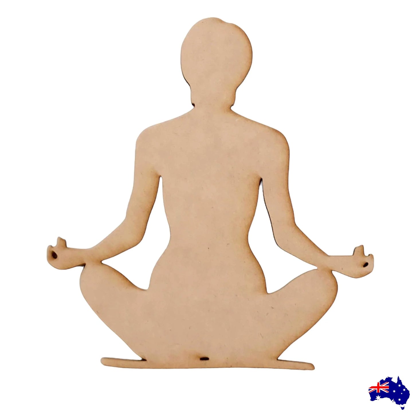 Meditate Hands Down MDF DIY Raw Cut Out Art Craft Decor - The Renmy Store Homewares & Gifts