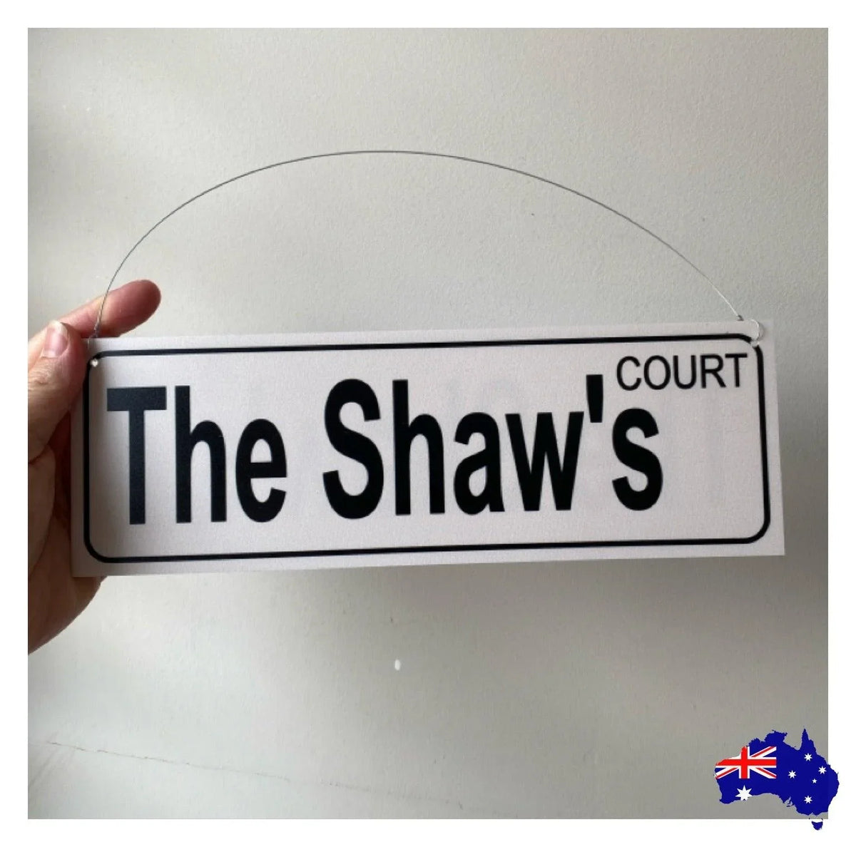 Street Grey Custom Personalised Sign - The Renmy Store Homewares & Gifts