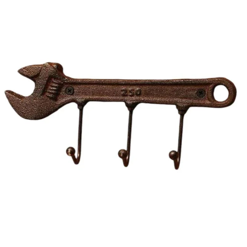 Hook Rustic Hammer Wrench Cast Iron Workshop Man Shed - The Renmy Store Homewares & Gifts