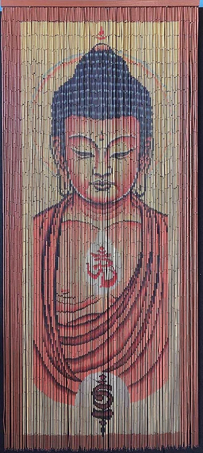 Curtain Buddha Coastal Natural Bamboo Doorway
