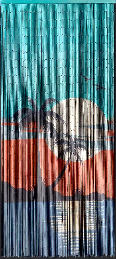 Curtain Palm Beach Coastal Natural Bamboo Doorway