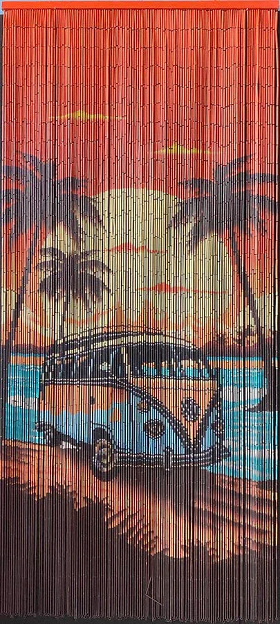 Curtain Kombi Beach Coastal Natural Bamboo Doorway