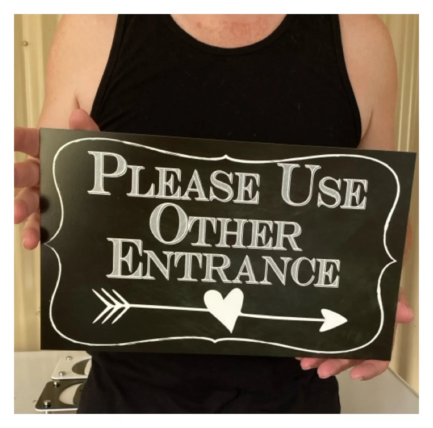 Please Use Other Entrance Vintage Arrow Sign - The Renmy Store Homewares & Gifts