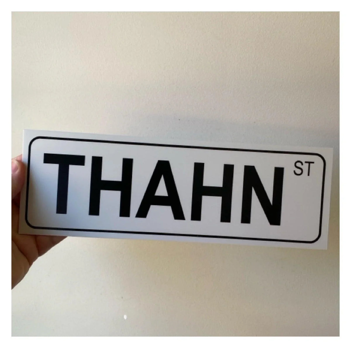 Street Grey Custom Personalised Sign - The Renmy Store Homewares & Gifts