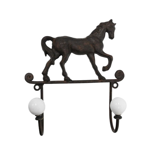 Hook Horse Rustic Vintage Cast Iron - The Renmy Store Homewares & Gifts