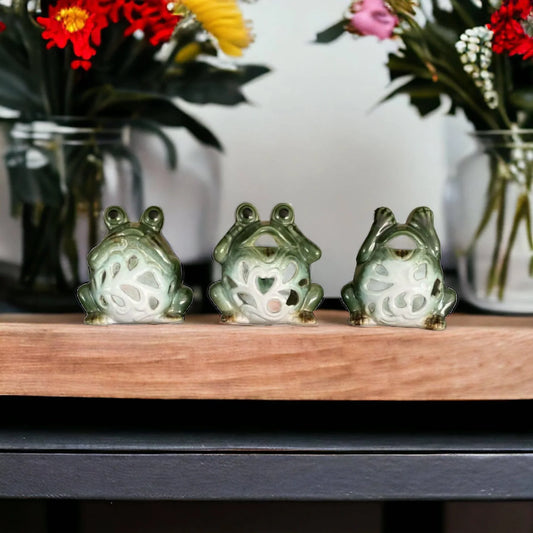 Frog Set of 3 Candle Holder - The Renmy Store Homewares & Gifts