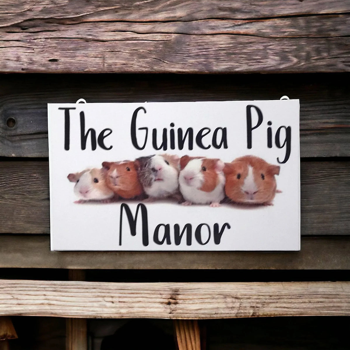 The Guinea Pig Manor Sign - The Renmy Store Homewares & Gifts