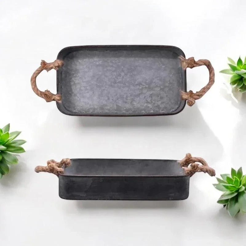 Storage Tray Vintage Wrought Iron - The Renmy Store Homewares & Gifts