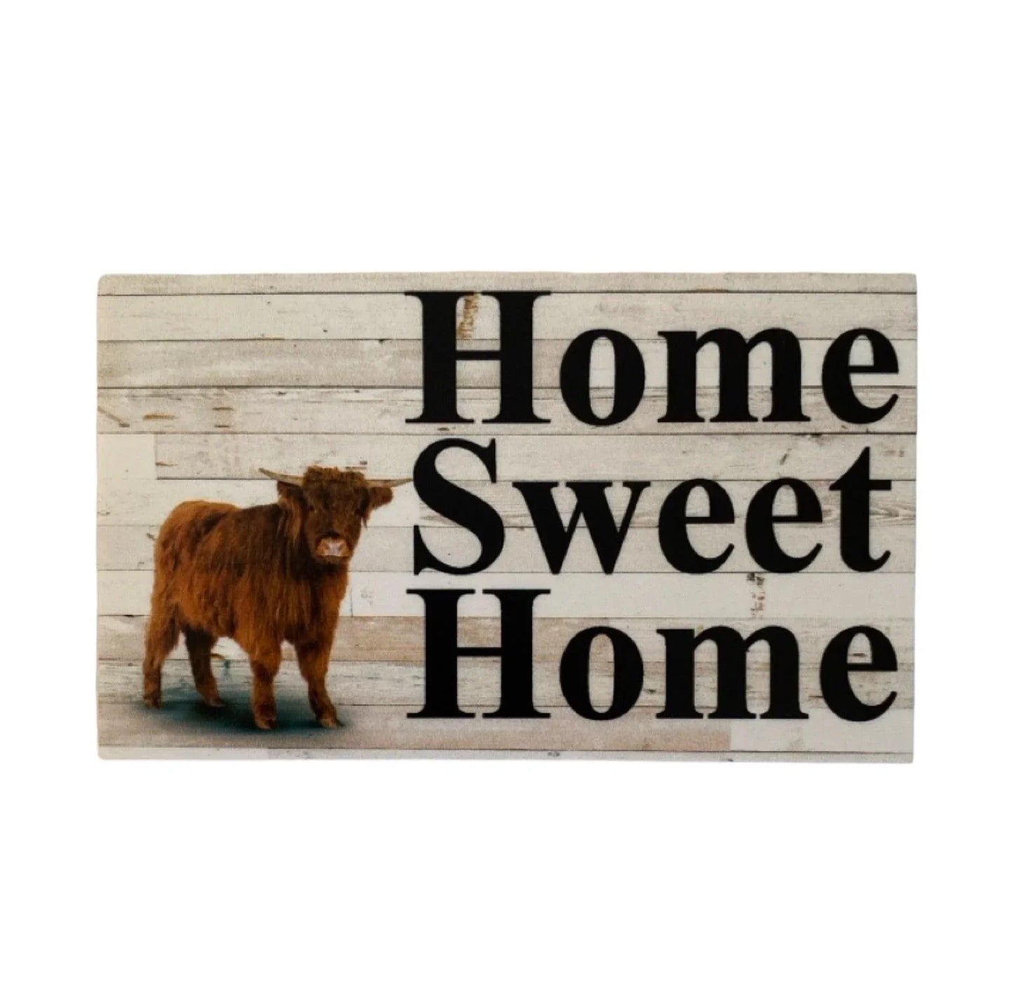 Home Sweet Home Cow Sign - The Renmy Store Homewares & Gifts