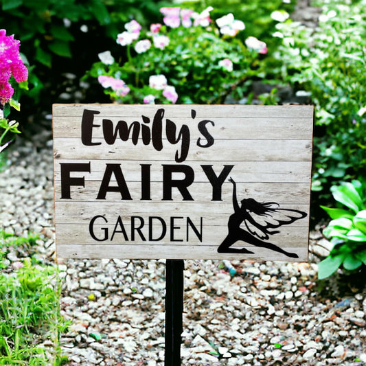 Fairy Garden Custom Name Sign - The Renmy Store Homewares & Gifts