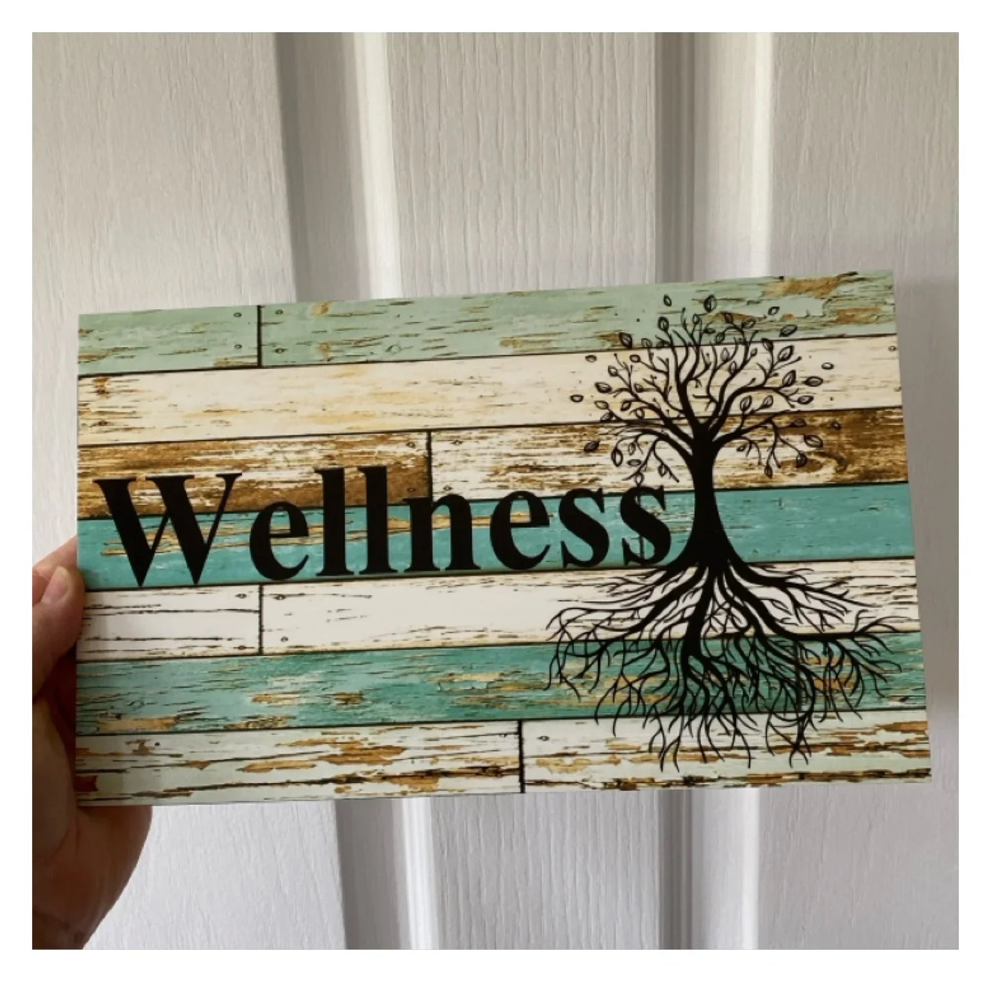Tree of Life Roots Custom Personalised Blue Sign - The Renmy Store Homewares & Gifts