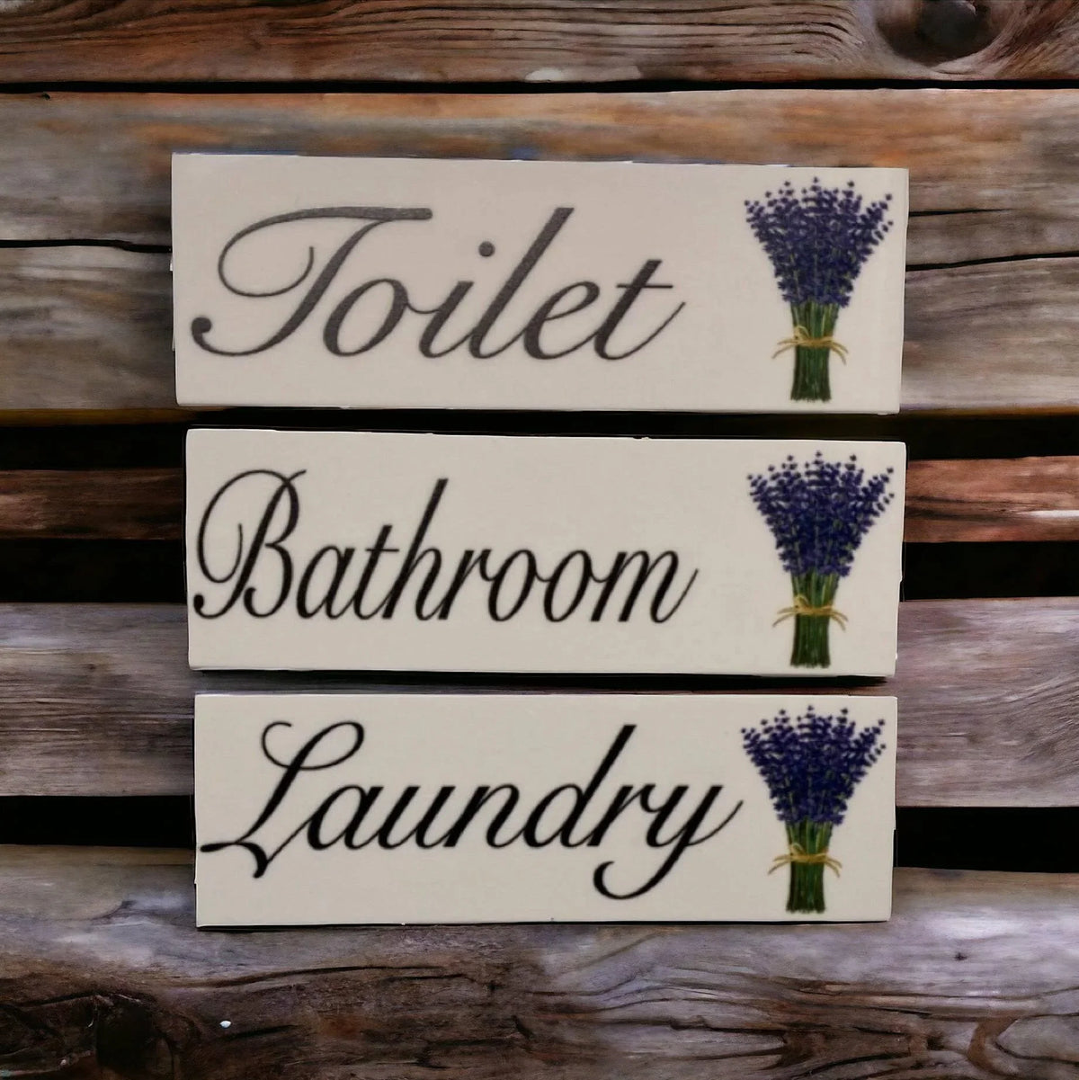 Lavender Cottage Toilet Laundry Bathroom Sign - The Renmy Store Homewares & Gifts