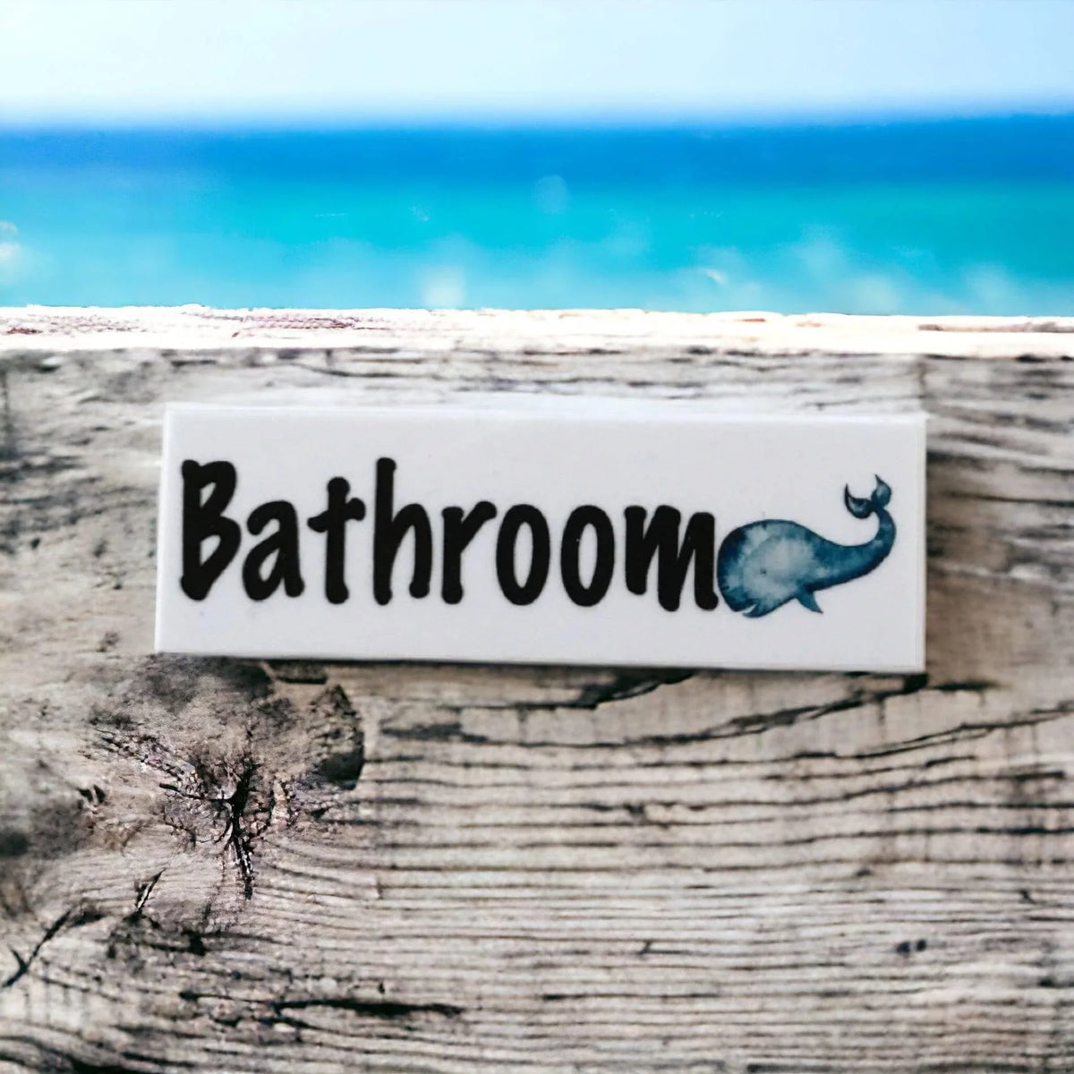 Whale Toilet Laundry Bathroom Door Sign - The Renmy Store Homewares & Gifts