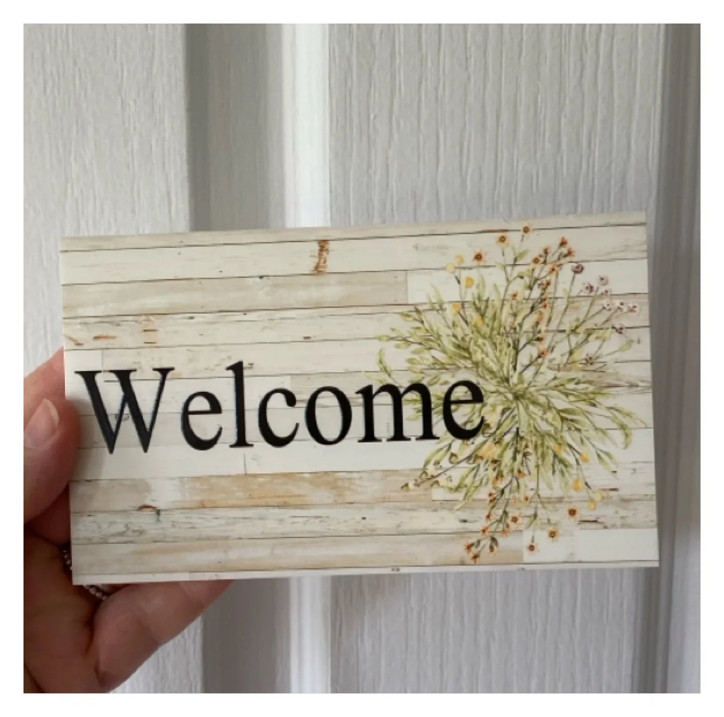 Cottage Floral Spring Custom Persoanlised Sign - The Renmy Store Homewares & Gifts