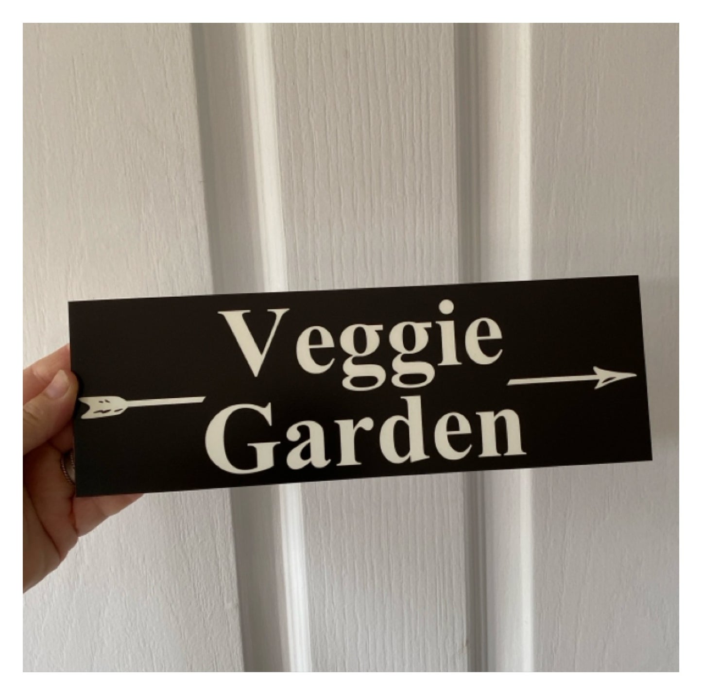 Custom Personalised Arrow Black Property Direction Sign