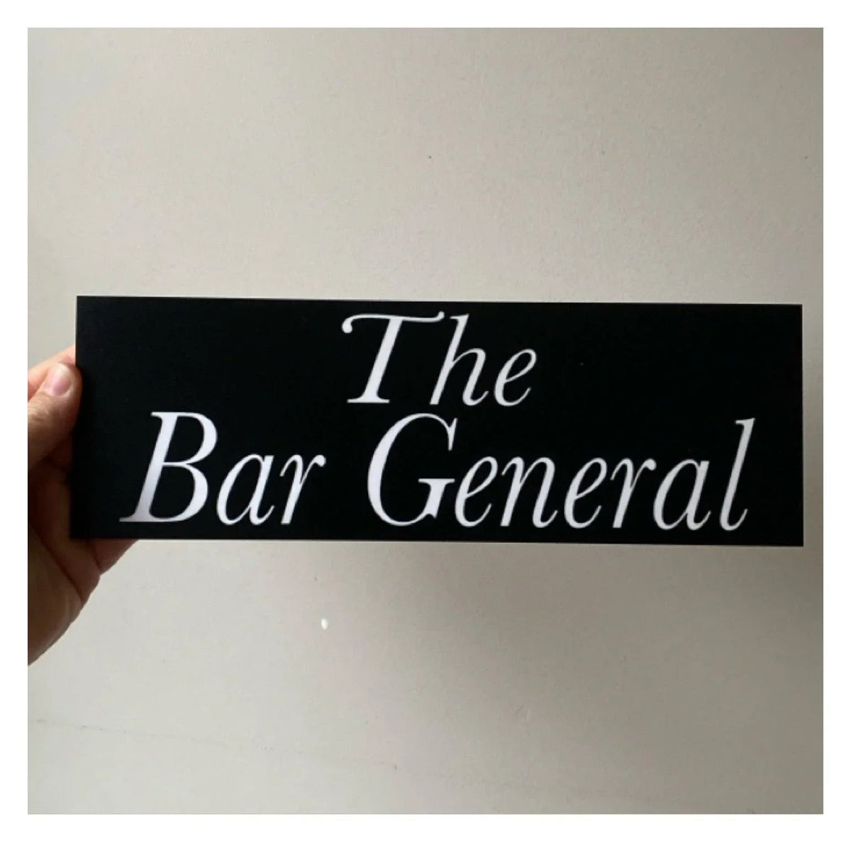 Black White Custom Personalised Outdoor Sign - The Renmy Store Homewares & Gifts