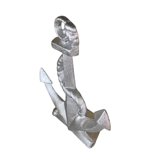 Door Stop Anchor Nautical Silver Cast Iron - The Renmy Store Homewares & Gifts