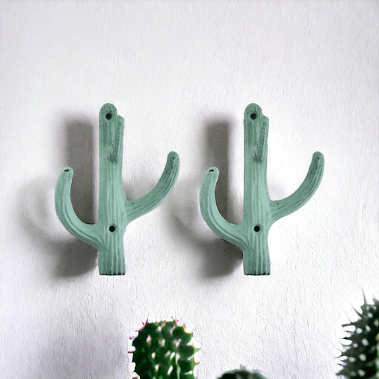 Hook Cactus Double Green Set of 2 - The Renmy Store Homewares & Gifts