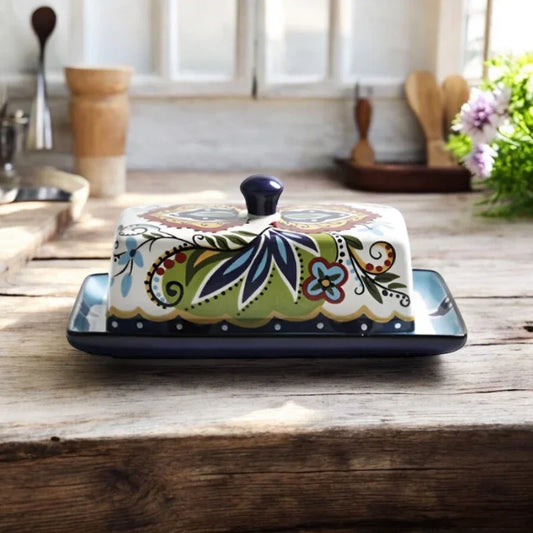 Butter Cheese Decorative Holder Blue - The Renmy Store Homewares & Gifts