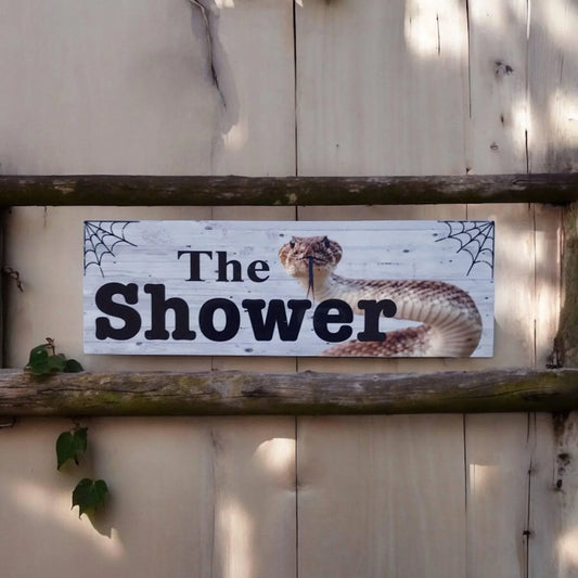 The Shower with Snake Outback Sign - The Renmy Store Homewares & Gifts