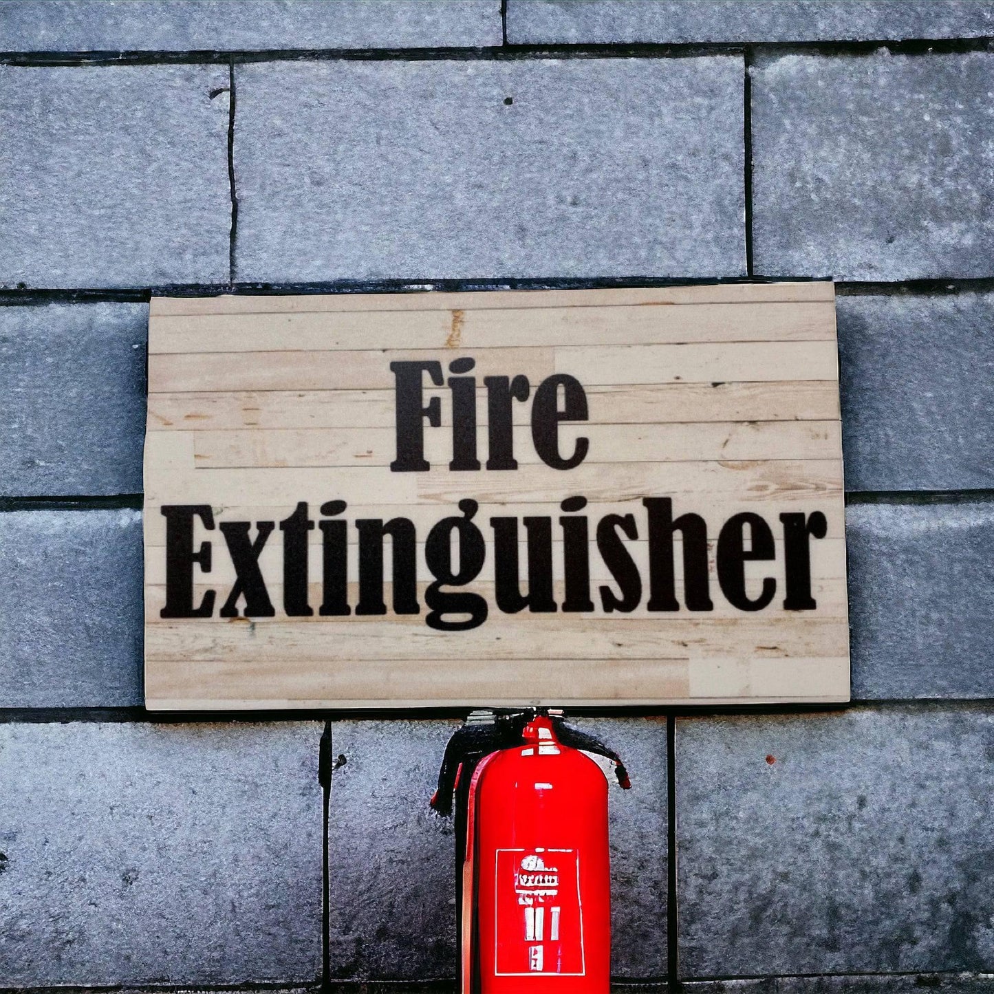 Fire Extinguisher Vintage Sign - The Renmy Store Homewares & Gifts