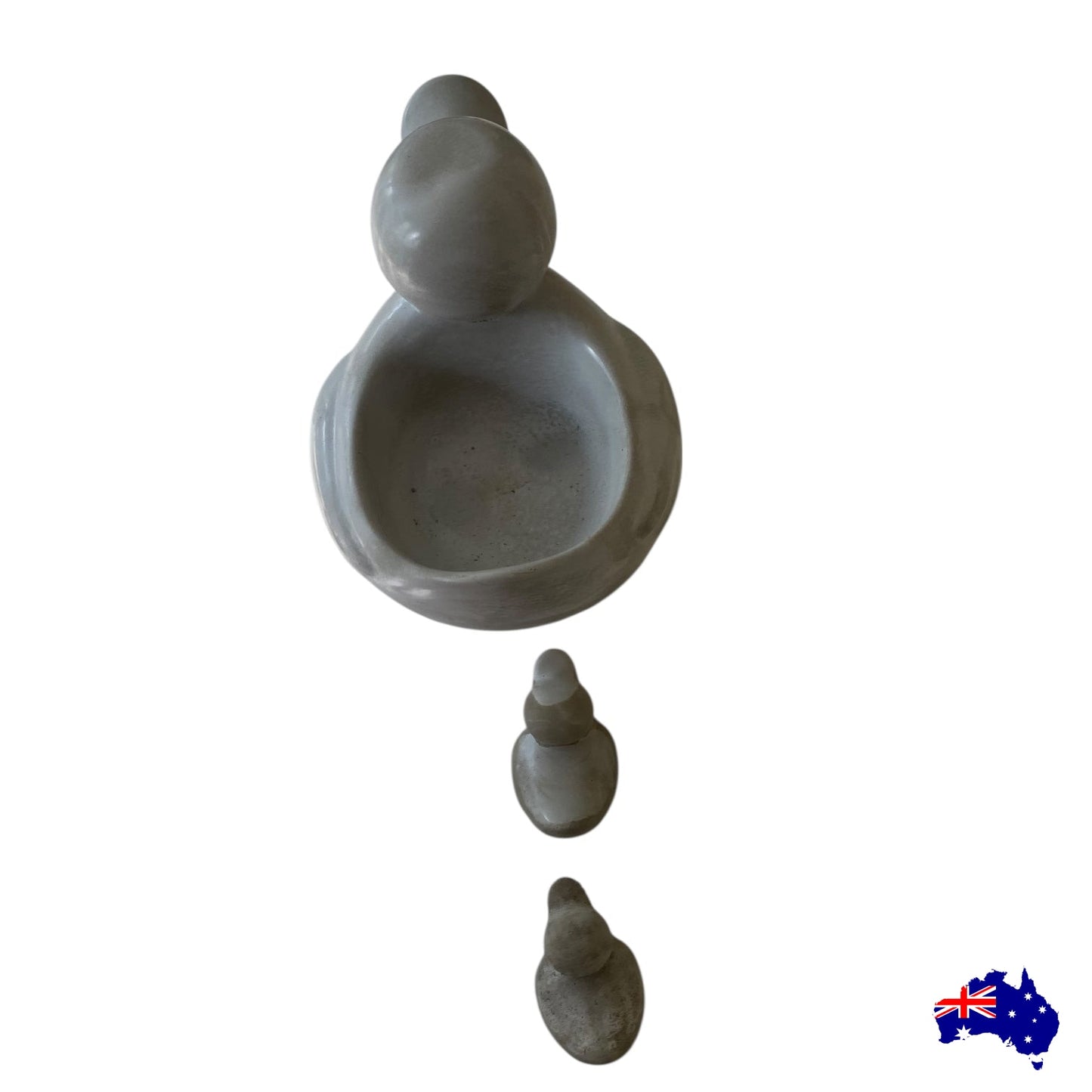 Duck Ducklings Tealight Candle Holder Aussie Handmade Concrete