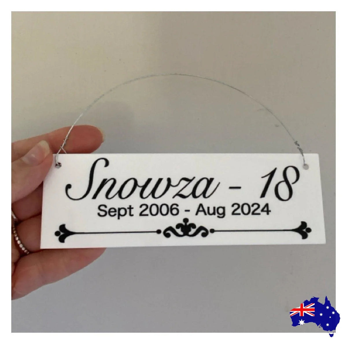 Family Name Custom Personalised White Sign - The Renmy Store Homewares & Gifts