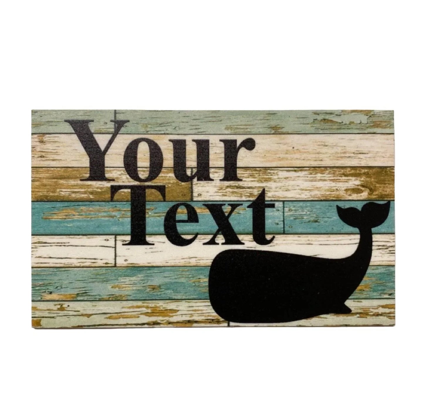 Whale Beach Blue Persoanlised Custom Sign - The Renmy Store Homewares & Gifts