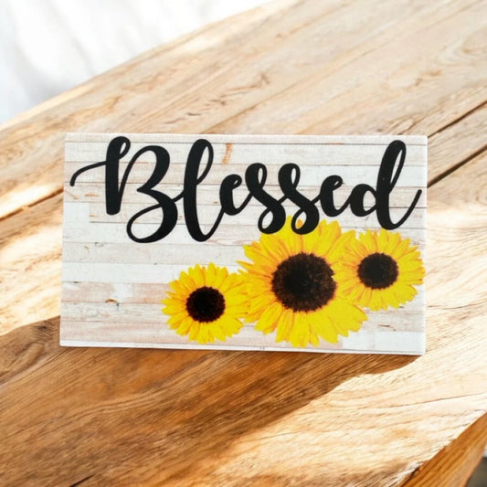 Blessed Sunflower Country Sign - The Renmy Store Homewares & Gifts