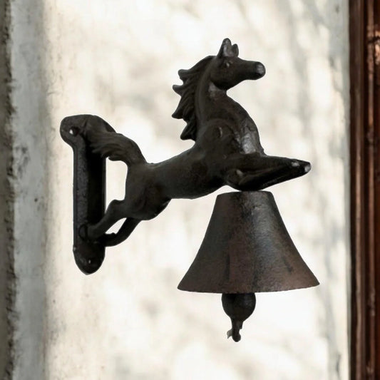 Door Bell Horse Rustic Cast Iron - The Renmy Store Homewares & Gifts