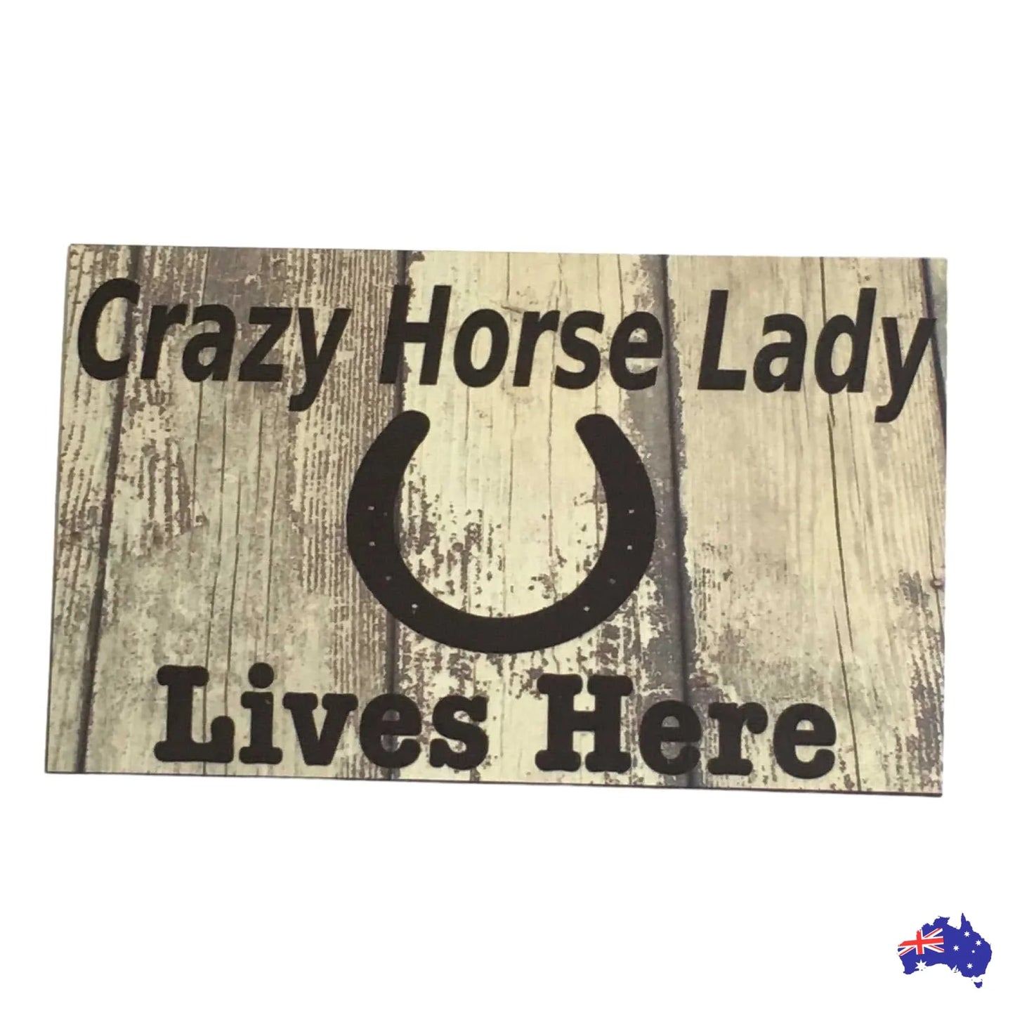 Crazy Horse Lady Lives Here Sign - The Renmy Store Homewares & Gifts