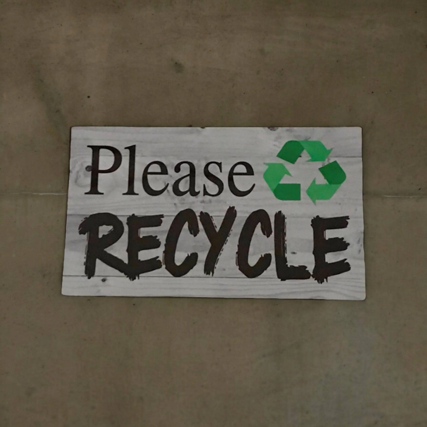Please Recycle Rustic Sign - The Renmy Store Homewares & Gifts