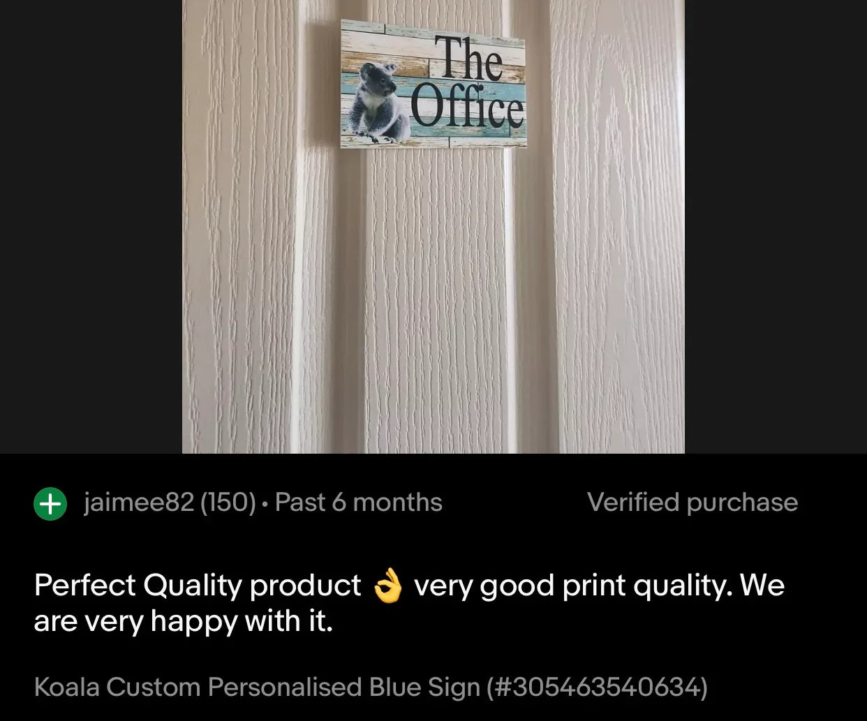 Koala Custom Personalised Blue Sign - The Renmy Store Homewares & Gifts