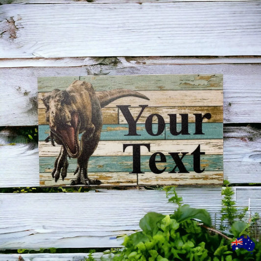 Dinosaur Custom Personalised Sign - The Renmy Store Homewares & Gifts