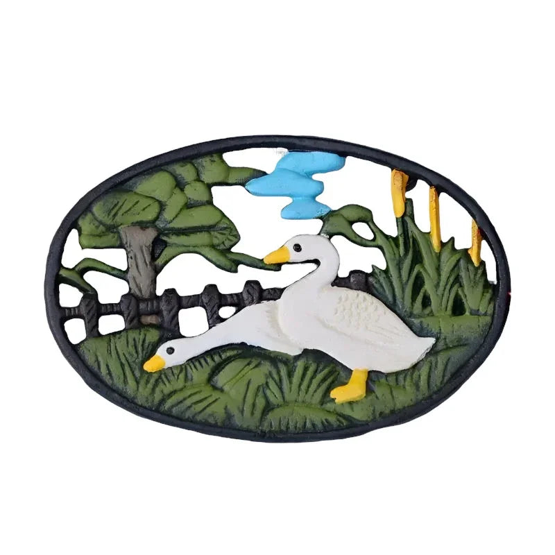 Trivet Placemat Duck Cast Iron
