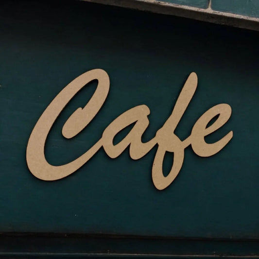 Cafe Coffee Tea Station Wall Word Sign MDF DIY Wooden - The Renmy Store Homewares & Gifts