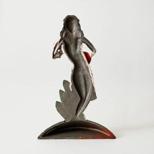Door Stop Hula Girl Hawaiian Tropical Coastal Cast Iron