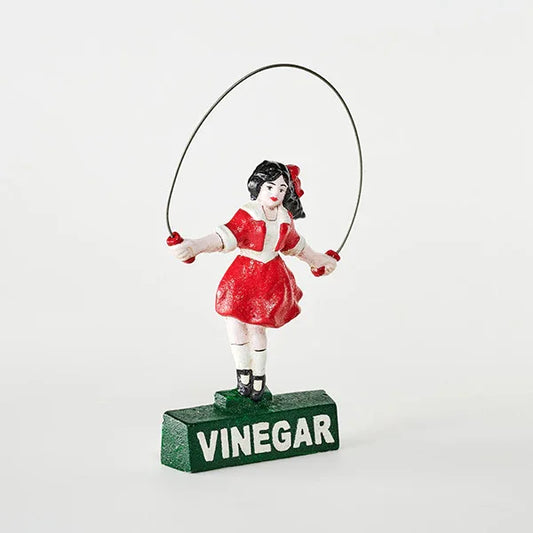 Door Stop Skipping Girl Retro Vintage Cast Iron