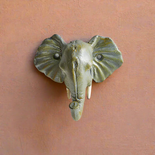 Elephant Cast Iron Africa Rustic Hook