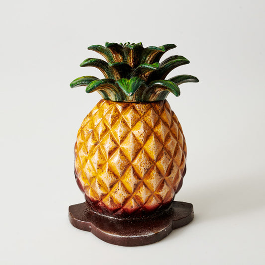 Door Stop Pineapple Tropical Coastal Cast Iron