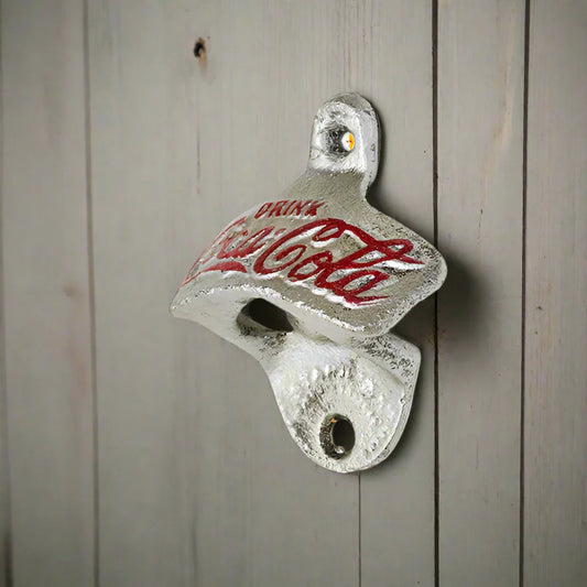 Wall Bottle Opener Silver Coke Cola