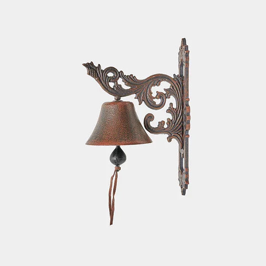 Doorbell Leaf Vintage Rustic Cast Iron