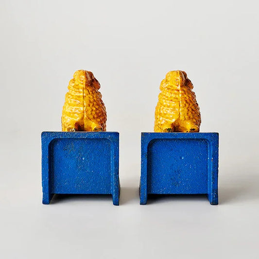 Bookends Bookend Vintage Golden Fleece Sheep Ram Cast Iron