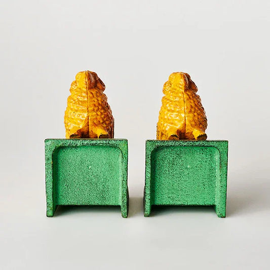 Bookends Bookend Golden Fleece Sheep Ram Cast Iron