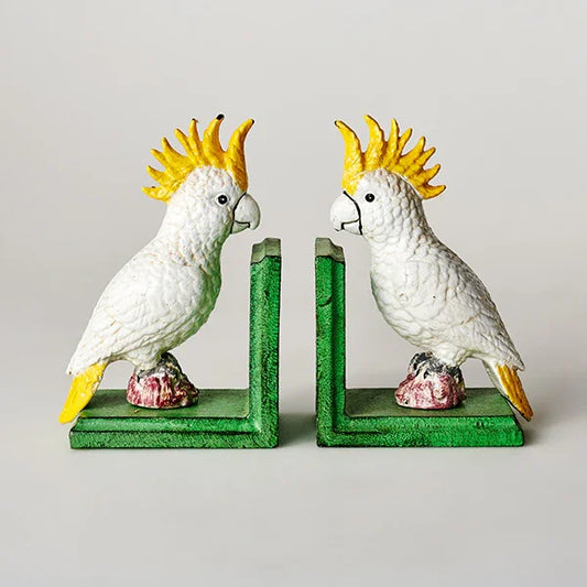 Bookends Bookend Cockatoo Cast Iron