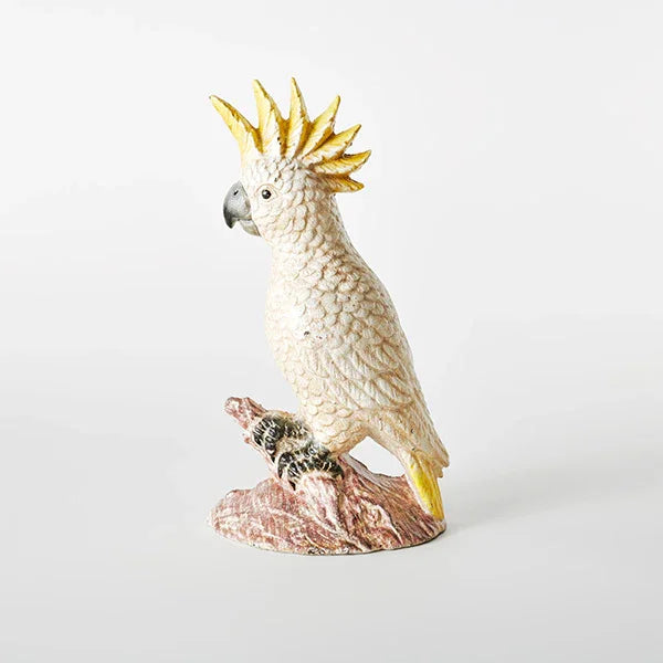 Door Stop Cockatoo Bird Rustic Cast Iron